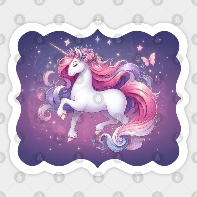 Beautiful Unicorn Sticker by JennyPool